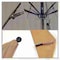 California Umbrella 11' Black Aluminum Market Patio Umbrella, Sunbrella Linen Sesame 194061333563 - alternate 2